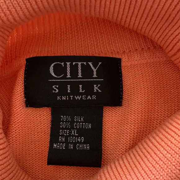 CITY SILK KNITWEAR SLEEVELESS SWEATER TURTLENECK - Picture 5 of 6